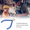 thumbnail image 4 of Side Cutting Nippers Wire Cutter Tool, Small Body, Ergonomic Handle, Comfortable to Use, Suitable for Various Cables, Sturdy Chrome Vanadium Steel, TU,17, 4 of 7