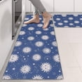 thumbnail image 2 of Kitchen Rugs Sets Of 2,Dark Blue Sun Moon Star Pattern Anti Fatigue Kitchen Mat Rugs Non Slip Washable,Decorative Kitchen Floor Mats for Kitchen,Sink,Laundry,17"X47", 2 of 5