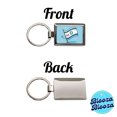 thumbnail image 4 of Kawaii Israel Flag Metal Rectangle Keychain, 4 of 7