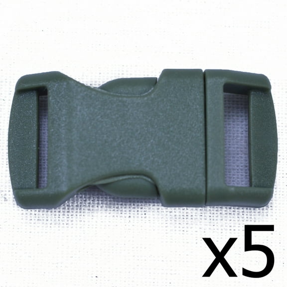 Moss 1/2 Inch Buckle - 5 pack - Great for Paracord