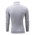 thumbnail image 4 of JTieacloth Mens Sweater Vest Male Retro Flower High Neck Knitted Base Sweater(Gray), 4 of 4