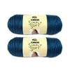 Bulk Buy: Yarn Solids (2-pack) (Dark Country Blue), 2 skeins of Caron simply soft yarn. 12 ounces/630yds (340.2g/576m) per 2-pk By Caron Simply Soft