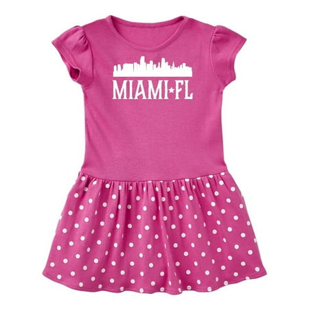 

Inktastic Miami Florida Skyline FL Cities Gift Baby Girl Dress