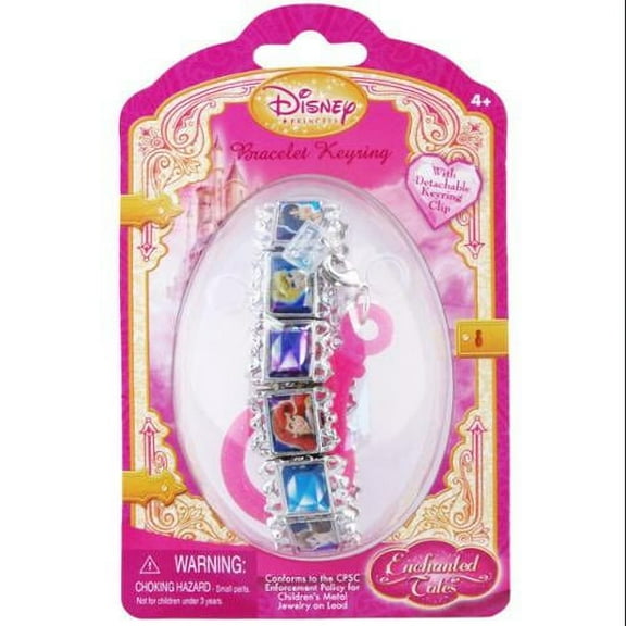 Disney Princess Silver Bracelet Key Ring