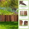 thumbnail image 4 of Garden Wooden Fence,12ft X 8in Pine Wood Flower Bed Edging Borders, No Fading Planter Fencing for Outdoor Patio Lawns Yard Flower Bed Decoration, 4 of 6
