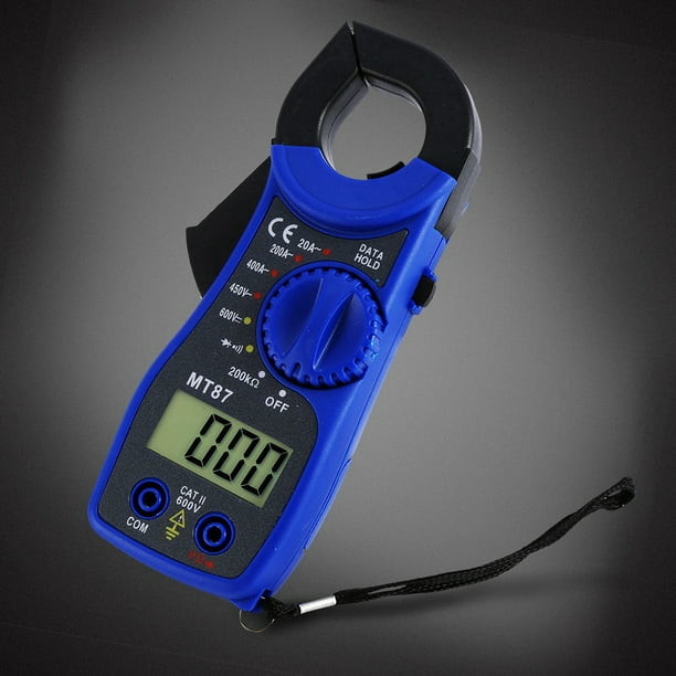 Testeur électrique MT87 Professionnel LCD Pince Numérique Multimètre  Voltmètre Ampèremètre Ohmmètre Portable Multi 