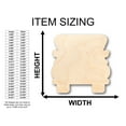 thumbnail image 3 of Unfinished Wood Truck Shape - Craft - up to 46" DIY 7" / 1/8", 3 of 4