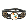 thumbnail image 1 of La cultura china tradicional patrón de arte Pulsera marina tejida en cuero, 1 of 4