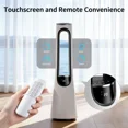 thumbnail image 3 of Bladeless Tower Fan for Bedroom, 33" Standing Fan 120° Oscillating with Remote, 4 Modes, 20 Speeds for Home, Office, 3 of 7