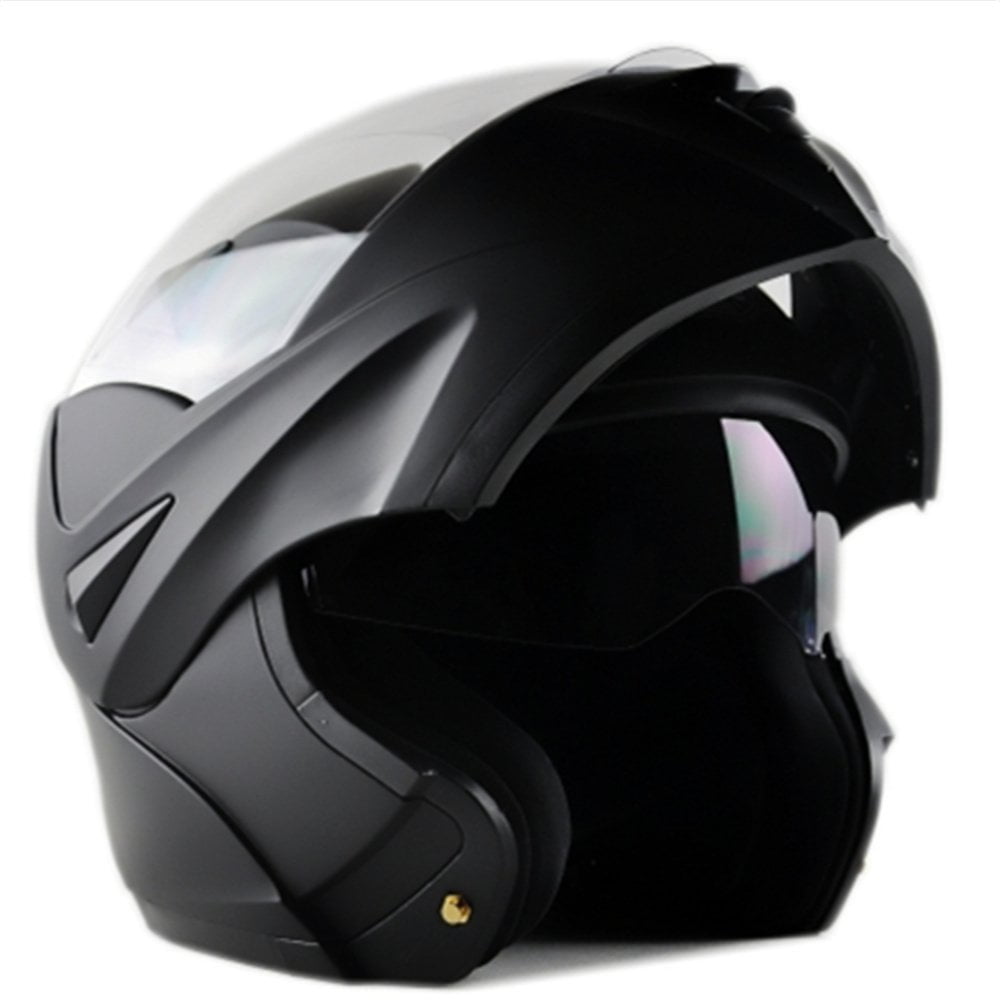 ILM Motorcycle Flip up Modular Full Face Helmet Dual Visor DOT Approved
