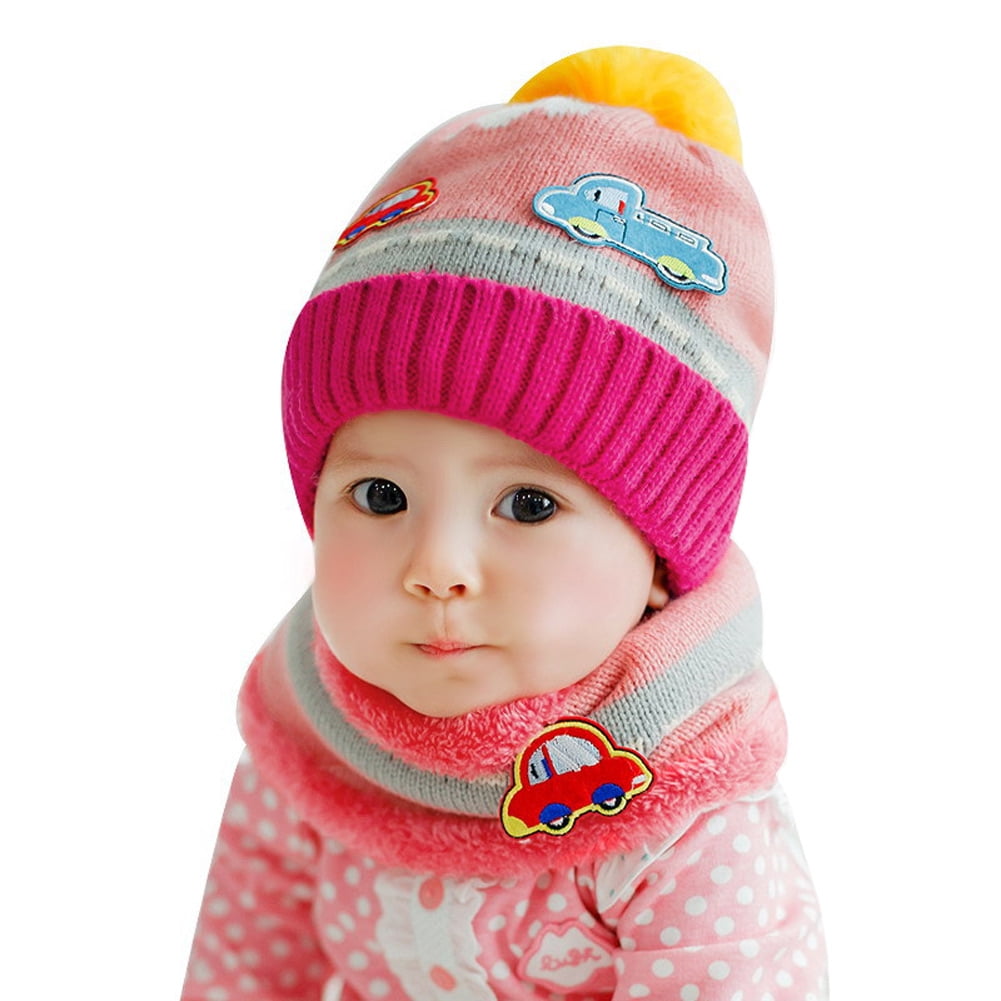 hat and scarf set baby girl