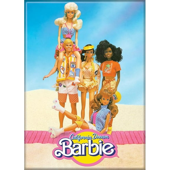 Barbie California Dream 2.5" X 3.5" Magnet for Lockers and Refrigerators