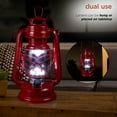 thumbnail image 6 of Alpine Corporation 6" x 5" x 9" Metal Hurricane Lantern with Battery-Powered LED Light, Red, 6 of 15