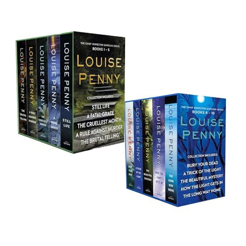 Pre-Owned The Chief Inspector Gamache Series Books 1- 10 Collection Box Set by Louise Penny (Still Life, Fatal Grace, Cruellest Month, Rule Against Murder, Brutal Telling, Bury Your Dead & More)
