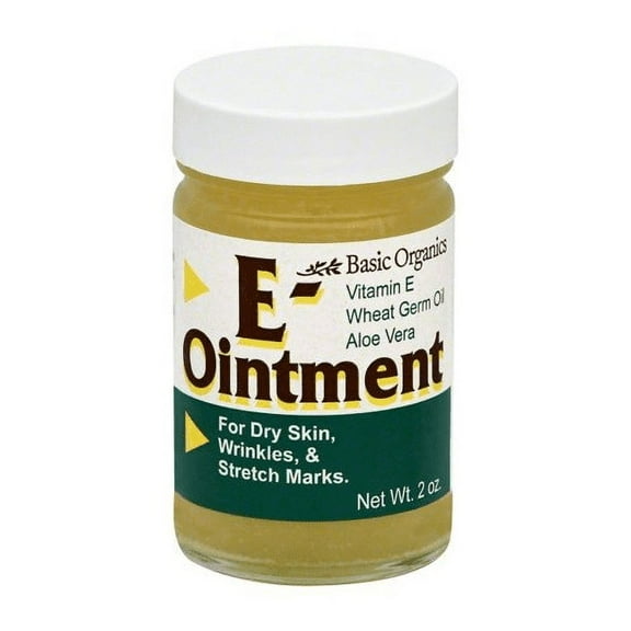 Basic Organics Soothing Ointment Wheat Germ Oil Vitamin E, 2oz, 3-Pack