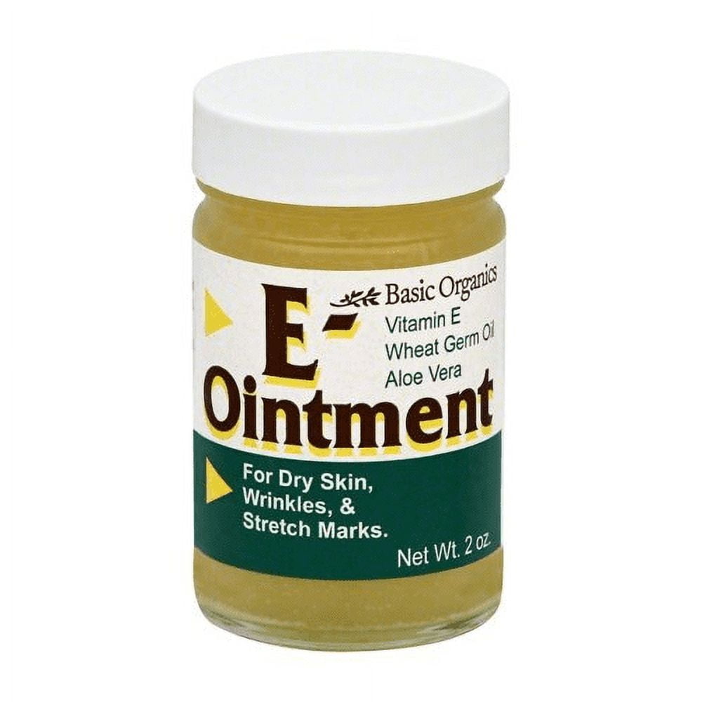 Basic Organics Soothing Ointment Wheat Germ Oil Vitamin E, 2oz, 3-Pack