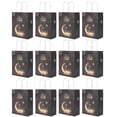thumbnail image 2 of Juego de 12 piezas con asas de cuerda para embalaje de papel festivo y decoración artesanal Bolsas de regalo con forma de luna para Ramadán, 2 of 8