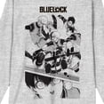 thumbnail image 6 of Blue Lock Title Logo And Fighting Teams Men's Heather Gray Long Sleeve Tee-3XL, 6 of 7