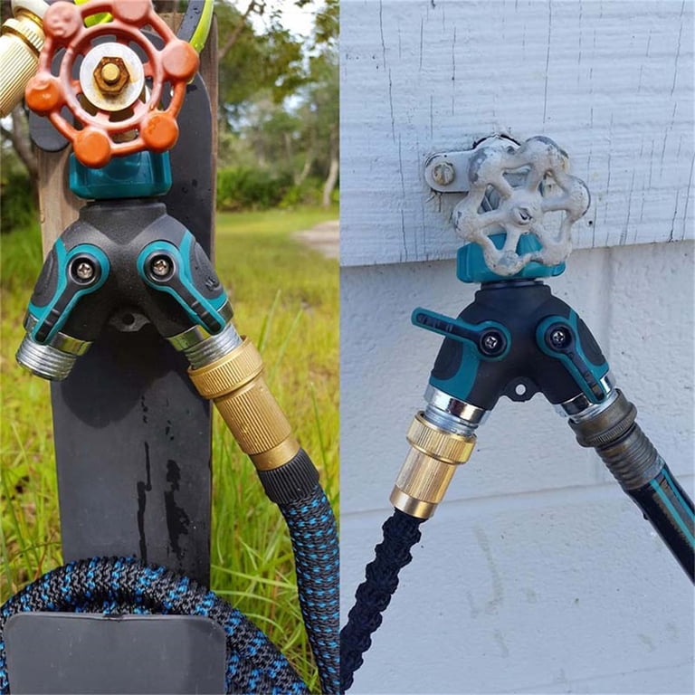 Umexus 2-Way Garden Hose Splitter, Heavy Duty Y Connector photo 4
