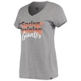 thumbnail image 2 of Women's '47 Heathered Gray San Francisco Giants Spring Training Fade V-Neck T-Shirt, 2 of 3