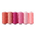 thumbnail image 1 of Toystoory Carretes de hilo de poliéster duraderos y esenciales para hilo de coser doméstico para herramienta de artesanía DIY De coser Serie rosa de 6 colores, 1 of 6