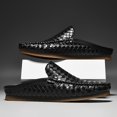 thumbnail image 4 of New Men'S Half-Slip Loafers Made of High-Quality PU,  Embodying a Trendy Retro Style. The Soft Sole Makes Driving Easy Featuring a Breathable And Comfortable Design. They Are Easy And Versatile,, 4 of 9