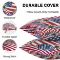 thumbnail image 4 of Waterproof Throw Pillow Covers Set of 2, 20x20 Inch Red Stripe 4th of July Decorative Pillowcases Outdoor Pillow Slip Cushion Covers Set for Couch Tent Independence Day Love Heart Botanical, 4 of 7