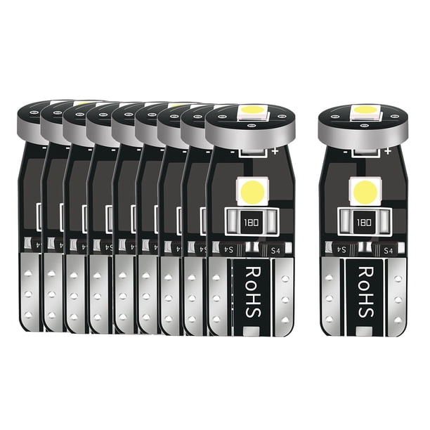 10 bombillas LED superbrillantes para caravana, remolque, 12 V, para marcha atrás de coche, luces LED de ancho luz blanca