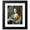 thumbnail image 2 of Nicolaas Verkolje 12x14 Black Modern Framed Museum Art Print Titled - Portrait of Elisabeth Van Riebeeck, Daughter of Abraham Van Riebeeck, Wife of Gerard Van Oosten (1710 - 1723), 2 of 5