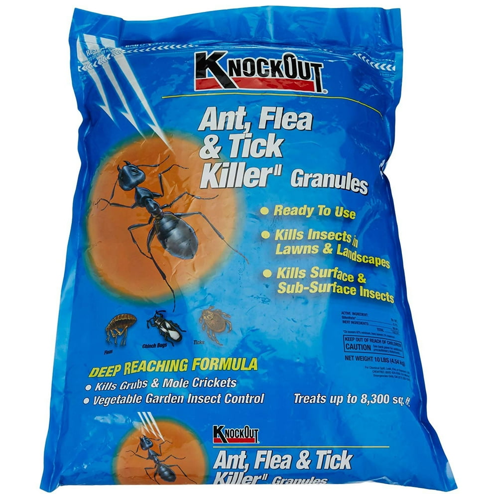 Knock Out 342031.0 Ant, Flea and Tick Killer Granules, 10 lb Walmart