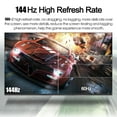 thumbnail image 3 of HueMaison 27" FHD LED Ultra Slim Monitor Computer Gaming Monitor 1920*1080p 1K 144HZ RGB IPS 1ms VGA HDMI Input Blue Light, Black, 3 of 10
