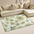 thumbnail image 2 of Coolnut Lightweight Carpet Mats, 31 x 20 inches Area Soft Rugs Floor Mat Doormat Decoration for Rooms Entrance Leaves and Cosmos Flowers, 2 of 6