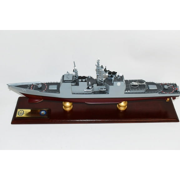 USS Leyte Gulf (CG-55) Model, 24inch, Mahogany, Ticonderoga Class