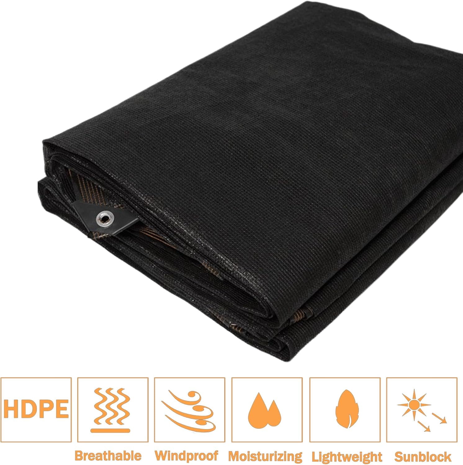 90% Shade Cloth Mesh Tarp: 19.69 × 13.12 FT Heavy Duty Shade Cloth for Garden with Grommets, Sunblock Shade for Outdoor Patio Plants Cover Greenhouse Barn or Kennel Canopy Flowers Patio