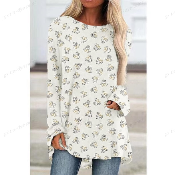 2023 Disney Minnie Mouse Long Sleeve Printed Loose T-shirt Women Top Spring Autumn Elegant Lady Mickey T Shirt S-5XLXXL Gao Jinjia LED