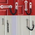 thumbnail image 6 of Door Chain Lock Heavy Duty Chain Door Lock As Secondary Door Chain Guard for Guard Clasp for Home Hotel Reinforced Solid 304 Stainless with Screws, 6 of 9