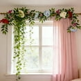thumbnail image 4 of JGJJUGN Spring Hydrangea Wreath Faux Flower Vine Rattan Decorations Artificial Floral Swag for Front Door Wall Table Holiday Home Decor Seasonal Accent, 4 of 6