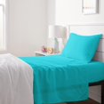 thumbnail image 1 of Kid‘s Sheet Set - Soft  Easy-Wash Lightweight Microfiber - Full  Bright Aqua, 1 of 6