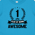 thumbnail image 4 of Inktastic 1 year of being awesome birthday black Boys or Girls Baby T-Shirt, 4 of 5