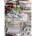 thumbnail image 5 of Outdoor Tablecloth with Umbrella Hole for Patio/Picnic/Party/Camping, Blue Butterflies Flowers Waterproof Table Cloth Round Cover Washable, Spring Vintage Botanical Floral (Dia 54"), 5 of 9