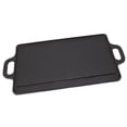 thumbnail image 1 of 16.50 Inch Cast Iron Grill Plate, Double Sided Reversible Griddle Pan for Gas & Induction Stoves, Fast Even Heating, Long Lasting, Grill Griddle, 1 of 7