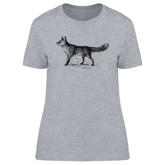 Fox Retro Design T-Shirt Women -Image by Shutterstock, Female Medium