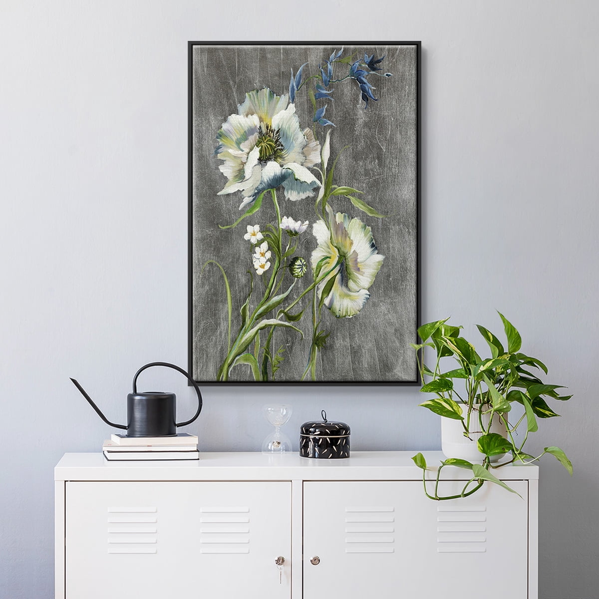 Sunny Sunday I Framed Premium Gallery Wrapped Canvas - Ready to Hang - 25 x 37 - Black Floating Frame