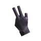 thumbnail image 3 of Pool Cue Guantes de billar Mano izquierda Accesorios de billar Universal Mujeres Hombres Elástico Transpirable Juegos de interior Tres Finger Show Gua Negro Púrpura DYNWAVEMX Guantes de billar, 3 of 8