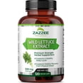 thumbnail image 1 of Zazzee Naturals Wild Lettuce Extract | 500 Mg | 120 Servings | 120 Veggie Capsules, 1 of 2