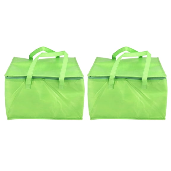 2X Foldable Large Cooler Bag Portable Food Cake Insulated Aluminum Foil Thermal Box Green
