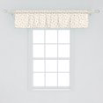 thumbnail image 2 of Ambesonne Flower Window Valance, Abstract Tender Peach Flowers Flourishing in Exuberant Spring Gentle Spring Theme, Curtain Valance for Kitchen Bedroom Decor with Rod Pocket, 54" X 12", Multicolor, 2 of 3