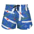 thumbnail image 2 of Women's Soft Sleep Shorts Relaxed Fit Lounge Pajama Bottoms Shorts for Women Pajama for Home and Comfort Tiny Skis, 2 of 8