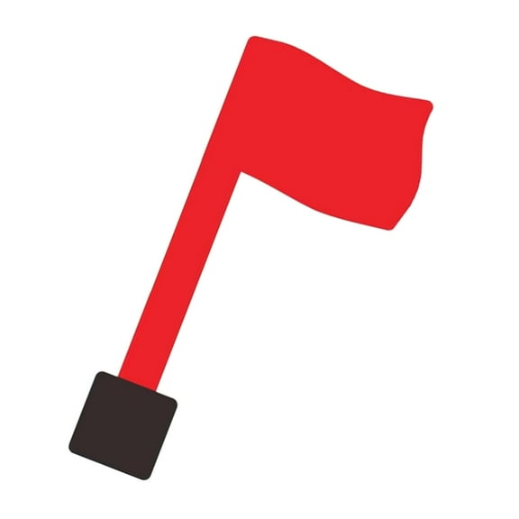 SDFGTstore Real Time Mount Mailbox Flag Replacement Red Universal Design Stay Attached In Rain Snow Sunlight for Metal Wood Plastic