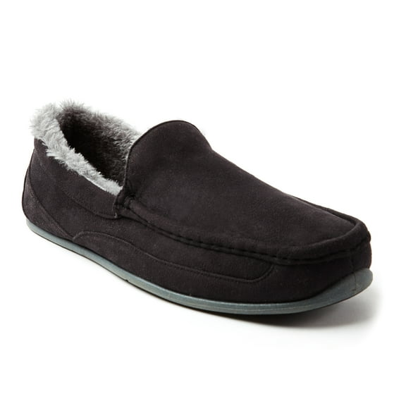 Deer Stags Unisex Spun Microsuede Slipper - Black - 8 Wide